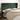 Hoofdbord met randen 203x23x118/128 cm fluweel donkergroen