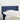 Hoofdbord met randen 93x16x78/88 cm stof blauw