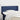 Hoofdbord met randen 93x16x78/88 cm stof blauw