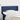 Hoofdbord met randen 83x16x78/88 cm stof blauw