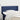 Hoofdbord met randen 93x16x78/88 cm stof blauw