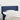 Hoofdbord met randen 93x16x78/88 cm stof blauw