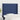 Hoofdbord met randen 83x16x118/128 cm stof blauw