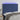 Hoofdbord LED 144x5x118/128 cm stof blauw