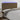 Hoofdbord LED 180x5x118/128 cm stof donkerbruin