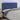 Hoofdbord LED 180x5x118/128 cm stof blauw