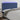 Hoofdbord LED 180x5x118/128 cm stof blauw