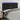 Hoofdbord LED 180x5x118/128 cm fluweel zwart