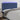 Hoofdbord LED 160x5x118/128 cm stof blauw