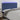 Hoofdbord LED 180x5x118/128 cm stof blauw