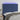 Hoofdbord LED 144x5x118/128 cm stof blauw