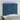 Hoofdbord LED 100x5x118/128 cm fluweel donkerblauw