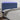 Hoofdbord LED 160x5x118/128 cm stof blauw
