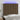 Hoofdbord LED 80x5x118/128 cm stof donkerbruin