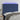 Hoofdbord LED 144x5x118/128 cm stof blauw