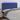 Hoofdbord LED 160x5x118/128 cm stof blauw