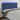 Hoofdbord LED 200x5x118/128 cm stof blauw