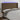Hoofdbord LED 183x16x118/128 cm stof donkerbruin
