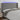 Hoofdbord LED 203x16x118/128 cm stof donkergrijs