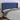Hoofdbord LED 203x16x118/128 cm stof blauw