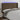 Hoofdbord LED 183x16x118/128 cm stof donkerbruin