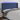 Hoofdbord LED 163x16x118/128 cm stof blauw