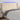 Hoofdbord LED 183x16x118/128 cm stof crèmekleurig