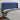 Hoofdbord LED 163x16x118/128 cm stof blauw