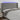 Hoofdbord LED 183x16x118/128 cm stof donkergrijs
