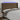 Hoofdbord LED 183x16x118/128 cm stof donkerbruin