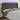 Hoofdbord LED 203x16x118/128 cm stof donkerbruin