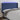 Hoofdbord LED 203x16x118/128 cm stof blauw