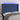 Hoofdbord LED 163x16x118/128 cm stof blauw