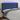 Hoofdbord LED 203x16x118/128 cm stof blauw