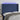 Hoofdbord LED 147x16x118/128 cm stof blauw