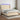 Boxspring met matras en LED stof crèmekleurig 140x200 cm