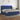 Boxspring met matras en LED stof blauw 200x200 cm