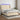 Boxspring met matras en LED stof crèmekleurig 140x190 cm