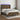 Boxspring met matras en LED stof donkerbruin 140x200 cm