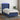 Boxspring met matras en LED stof blauw 80x200 cm