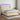 Boxspring met matras en LED stof crèmekleurig 140x200 cm