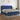 Boxspring met matras en LED stof blauw 200x200 cm