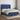 Boxspring met matras en LED stof blauw 140x190 cm