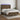 Boxspring met matras en LED stof donkerbruin 140x200 cm