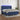 Boxspring met matras en LED stof blauw 160x200 cm