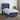 Boxspring met matras en LED stof blauw 80x200 cm