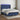 Boxspring met matras en LED stof blauw 140x190 cm