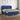 Boxspring met matras en LED stof blauw 160x200 cm