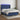 Boxspring met matras en LED stof blauw 140x190 cm