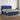 Boxspring met matras en LED stof blauw 180x200 cm